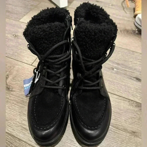 Geox Rawelle ABX Faux Shearling Trimmed Waterproof Boot - Picture 3 of 7